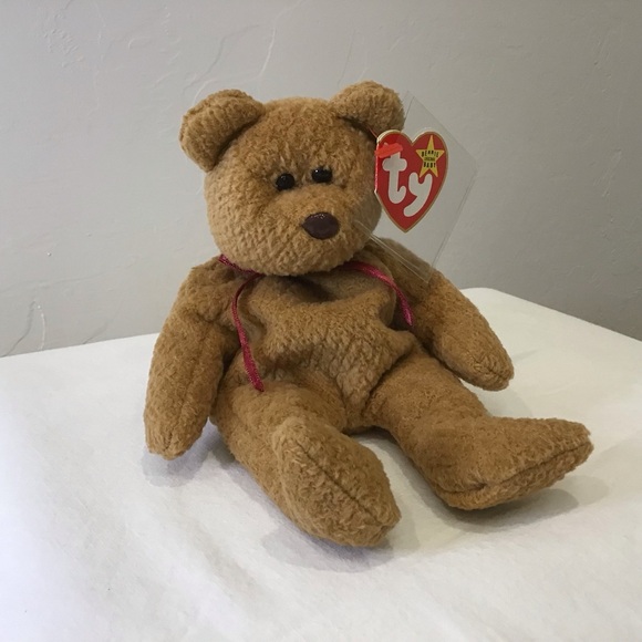 Beanie Babies Other - Curly Beanie Baby – 1996 Original – NWT –  Collectible in Display Case